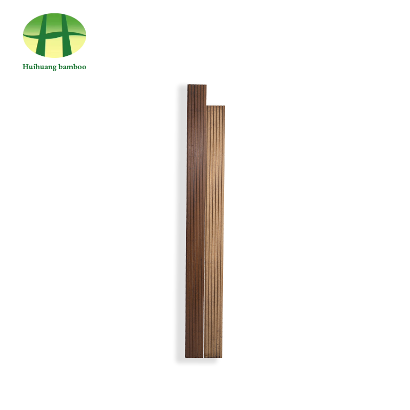 Lantai buluh alur besar