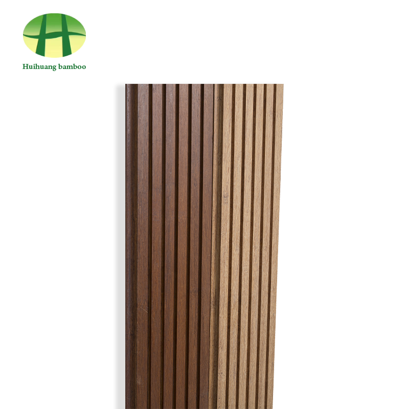 Lantai buluh alur besar