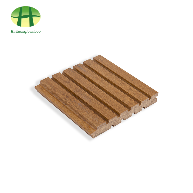 Lantai buluh alur besar