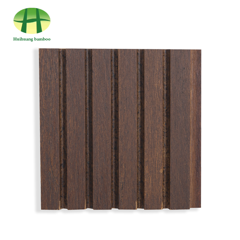 Lantai buluh alur besar