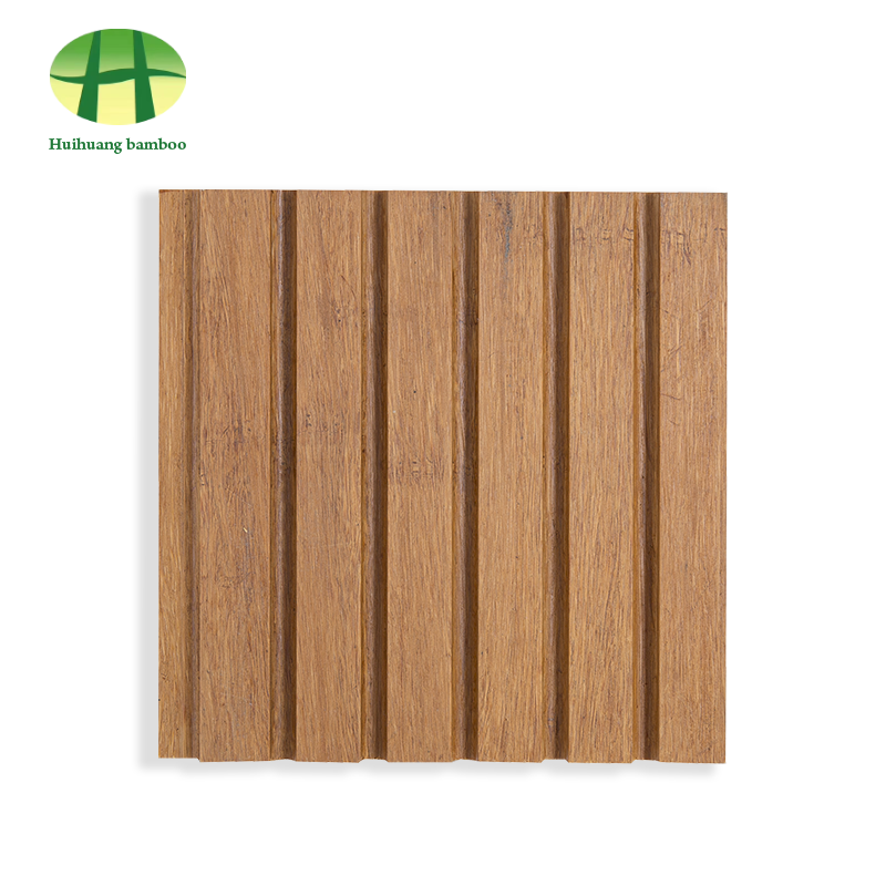 Lantai buluh alur besar